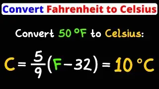 Convert Fahrenheit to Celsius | Temperature Conversion | Eat Pi