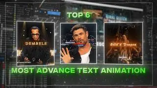 Top 6 Most Advance Text Animation In After Effects | Tutorial