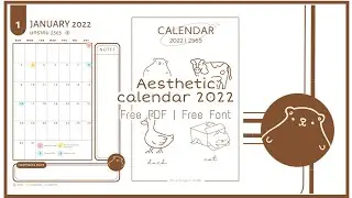 AESTHETIC CALENDAR 2022🗓 | FREE DOWNLOAD | ONCE PROJECT STUDIO ·ᴗ·
