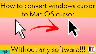 How to convert windows cursor to Mac OS cursor in windows 7,8,10 without software|Indian Technopath|