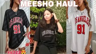 Meesho must have oversize tshirt haul |affordable t~shirt  | starting Rs 322 |  @Meesho
