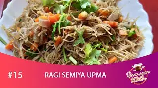 Easy Ragi Semiya Upma/Ragi Vermicelli Upma/Ragi Recipe/Breakfast Recipe #15