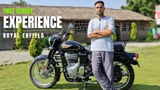First Service of My Bike😱 || Royal Enfield 350
