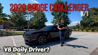 2020 Dodge Challenger R/T Review | Pitch Black Muscle Car with HEMI Power & Classic Design