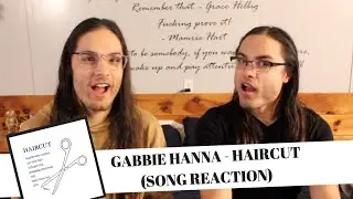 GABBIE HANNA - HAIRCUT (SONG) I OUR REACTION! // TWIN WORLD