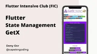 Flutter State Management GetX - Flutter Intensive Club (FIC)