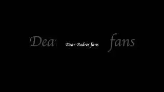 Dear Padres fans #mlb #padres #sandiego