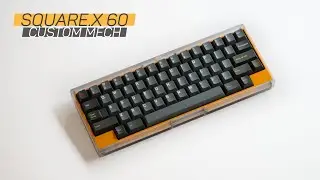 Beautiful Polycarbonate + Aluminium Mechanical Keyboard - Square.X 60