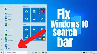 how to Fix Windows 10 Search Not Working