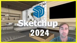 Sketchup 2024. New graphic engine + ambient occlusion | Sketchup course