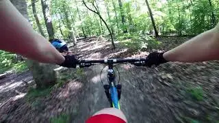 GT Agressor pro riding Pocahontas lake view trails