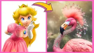 SUPER MARIO BROS Characters as BIRDS 2023