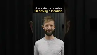 How to shoot an interview - Location #shorts