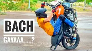 Sunday stunt day on my Modified pulsar 220 #stunt #modification #stuntbike