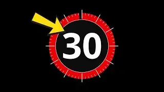 Amazing 30 SECONDS Animated Timer For Editing Videos
