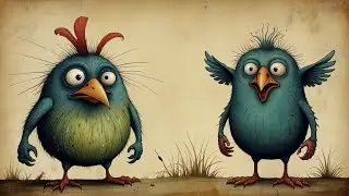 Frolics and Frights - Monsters in the style of Walt Kelly and Hieronymus Bosch