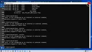 Install the Java SKD in Windows 10