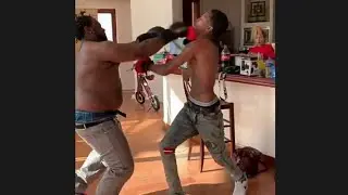 SOULJA BOY ASKS BROTHER LIL100 TO BOX RON GLAZE IN THE SOULJA MANSION