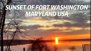 The Beautiful Sunset of Fort Washington Maryland USA