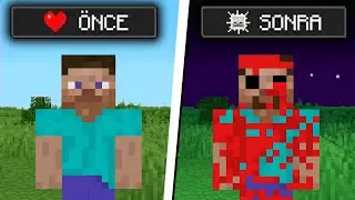 Minecraft ama GIANT STEVE Gizeminin Hikayesi...