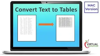 How to Convert Text Into Tables in Word   MAC Version