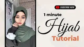 1 Minute Beautiful Hijab ll College/Office Wear Hijab ll Quick Hijab ll Daily Wear Hijab 