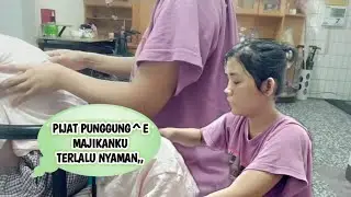 PIJAT PIJ4T++ BADANE MAJIKANKU DULU SEBELUM NGERJAIN  YANG LAINNYA || TKW  RAJIN NGURUT BAD4NE BOSS