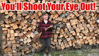 Gabe Got a Red Ryder BB Gun!