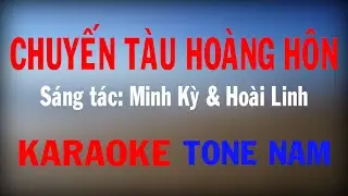 Chuyến Tàu Hoàng Hôn - KARAOKE TONE NAM | BEAT PHỐI CỰC HAY