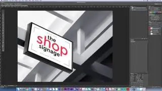 Shop Sign Mockup Tutorial (Free Download Link)