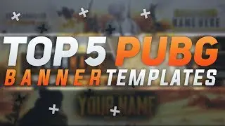 🔥 TOP 5 PUBG FREE YOUTUBE BANNER TEMPLATE | Photoshop + Downloads