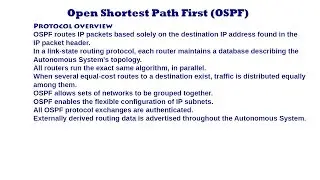 Open Shortest Path First OSPF - Introduction