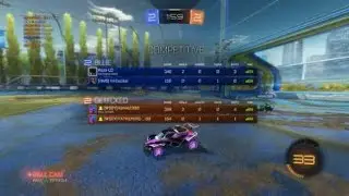 Rocket League - Tasty backboard shot
