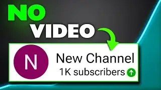 How I Got 1,000 Subscribers Without Uploading Videos (Giveaway 😍)