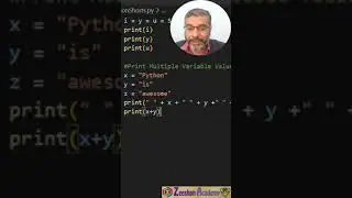 Python Short-10: Multivariable Variable in #python #pythonprogramming #pythontutorial #inspiration