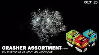Crasher 200g Cake Assortment - Big Fireworks - Demonstration