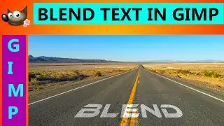 Gimp | How to Make Blend Text in Gimp