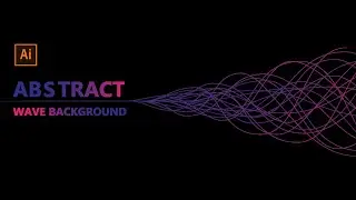 How to create abstract wave background use only one tool - a pen tool(P)