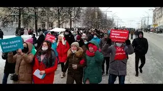 Митинги 23го января в Москве и других городах