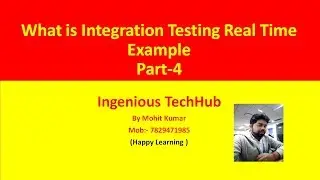 Integration Testing RealTime Example Online live Session part-4