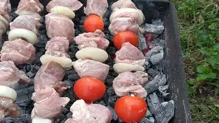 ШАШЛЫК СГОРЕЛ! КАК МЫ МЯСО ПЕРЕЖАРИЛИ!