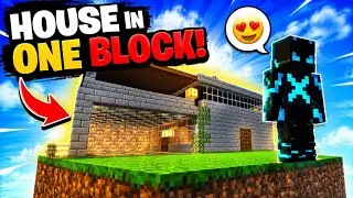 🏠 I Built The BEST House In One Block Minecraft! 😱🔥