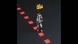 3d surrealism model in cinema 4d