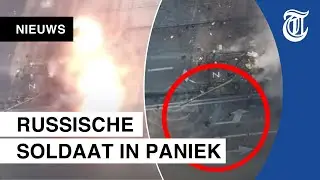Drone filmt vernietiging Russische tank
