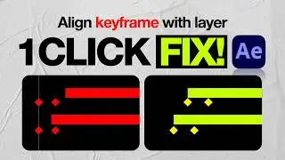 Every After Effects User Needs This! Align Multiple Keyframes in 1 Click