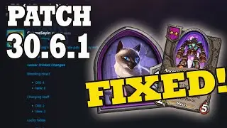 FIXES!  Patch 30.6.1 Hearthstone Battlegrounds