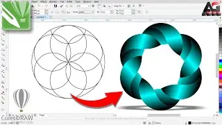 CorelDraw tutorial | Circle logo design in CorelDraw