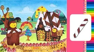 Origami Stick & Coloring Snack House