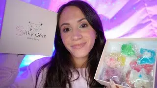 ASMR / Trying Edible Crystals💎 (silky gem crystal candy)