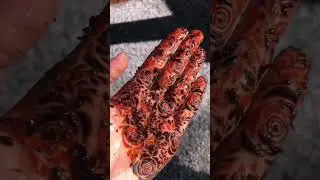 Floral satisfying henna 🥀 #hennareel #henna  #trending